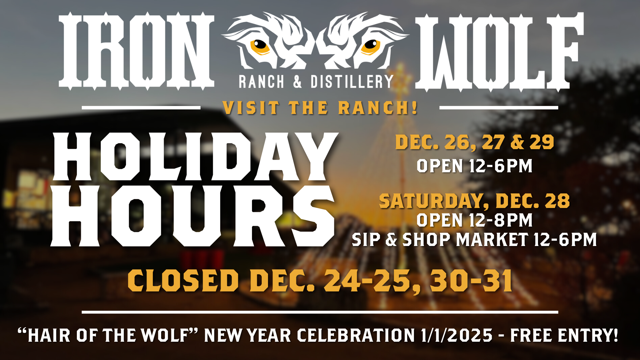 2024 Holiday Hours (Blog Banner)