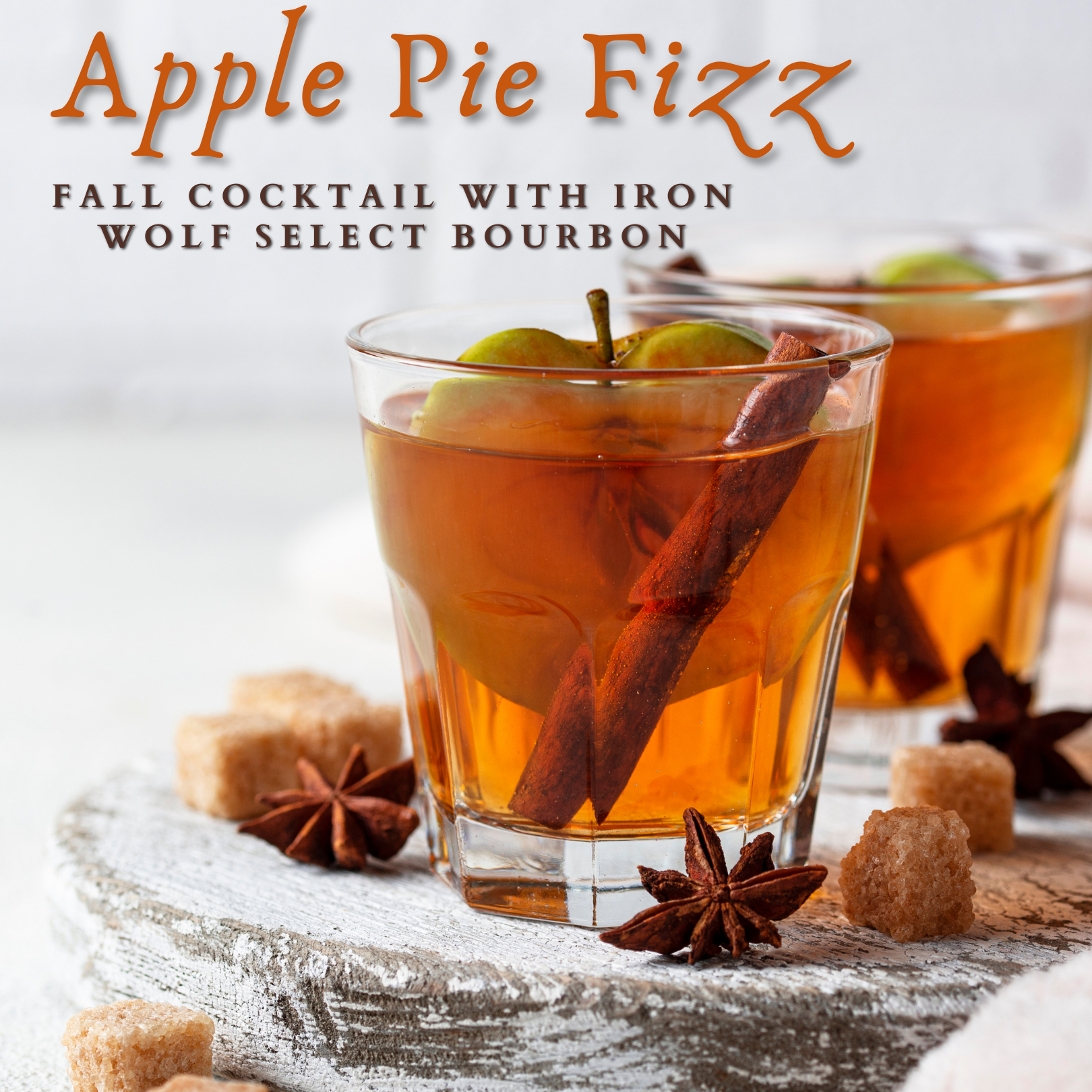 2oz Iron Wolf Select Bourbon 
<br>1oz simple syrup 
<br>1/2 of a large peach, diced 
<br>3-4 mint leaves <br>Ginger beer