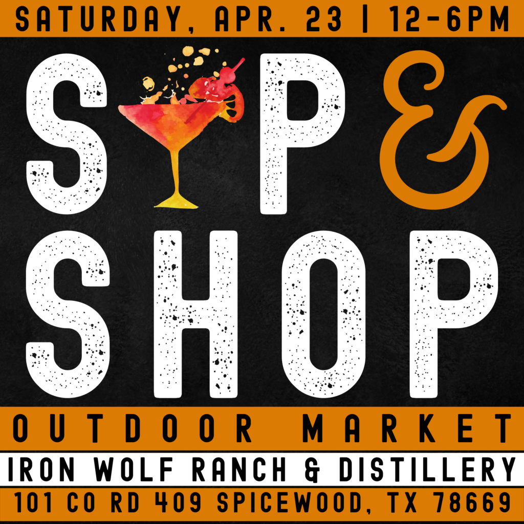 Sip & Shop outdoor market at Iron Wolf April 23