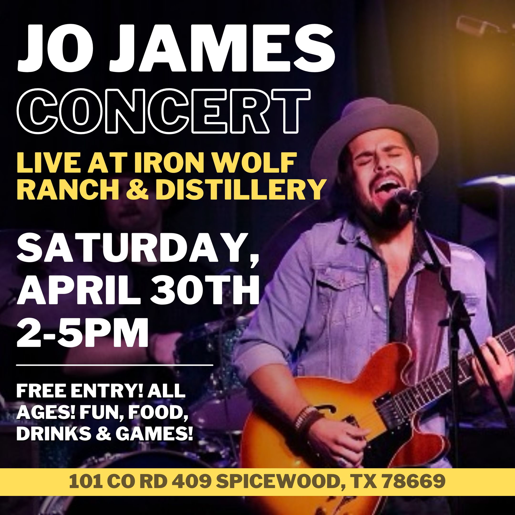 Jo James live at Iron Wolf April 30