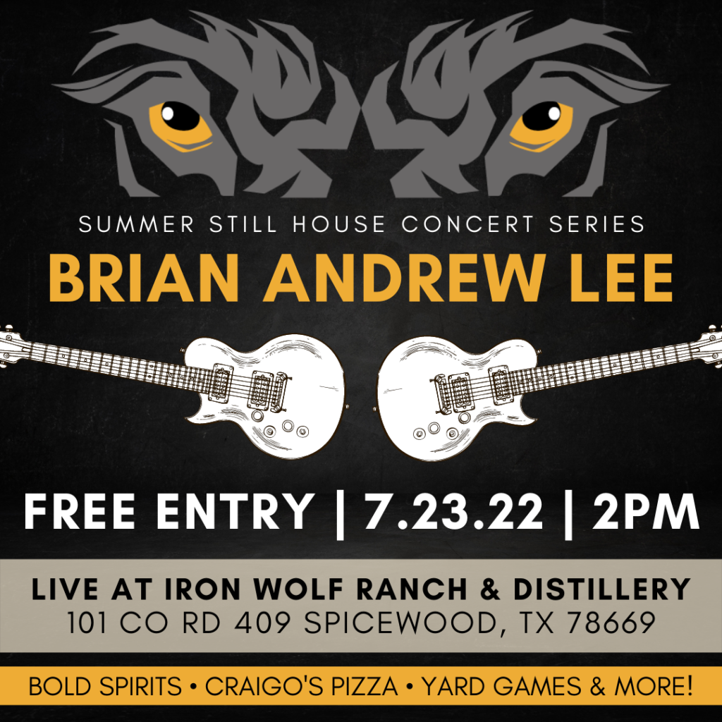 Brian Lee live at Iron Wolf July 23 promo poster