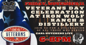 Veterans Day tribute Carl Hutchens at Iron Wolf nov. 11 6-8pm