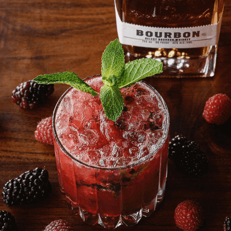 Bourbon Berry Smash