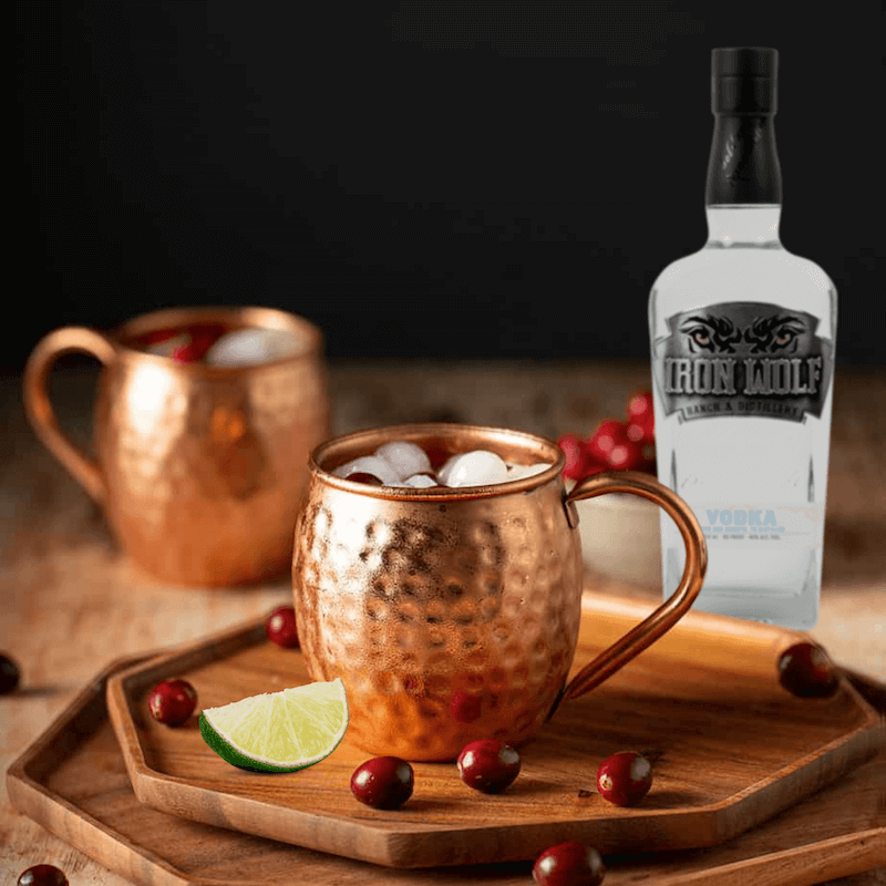 Cranberry Moscow Mule Punch - Vodka